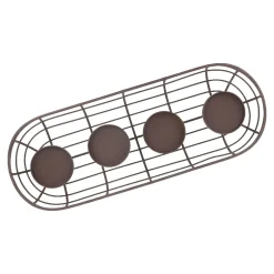 NANU-NANA Geschenkideen|Adventskränze & Zubehör*Adventskranz Rustik, Blockkerzen/braun Matt, 50 Cm