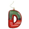 NANU-NANA Weihnachtsgeschenke|Weihnachtsbaumschmuck*Anhänger Buchstabe, D/rot, 10 Cm