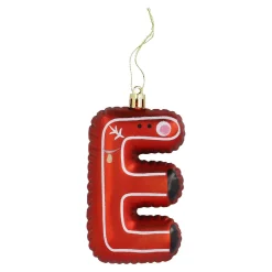 NANU-NANA Weihnachtsbaumschmuck|Weihnachten*Anhänger Buchstabe, E/rot, 10 Cm