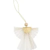 NANU-NANA Weihnachtsbaumschmuck|Weihnachtsdeko*Anhänger Engel, Uni/offwhite, 10 Cm