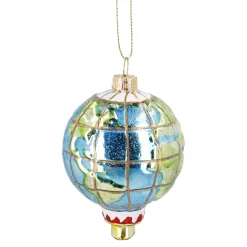 NANU-NANA Weihnachtsbaumschmuck*Anhänger Fancy, Bunt, Ballon-Globus, 9.5 Cm