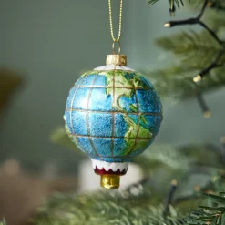 NANU-NANA Weihnachtsbaumschmuck*Anhänger Fancy, Bunt, Ballon-Globus, 9.5 Cm