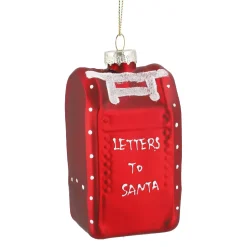 NANU-NANA Weihnachtsbaumschmuck*Anhänger Fancy, Bunt, Briefkasten/rot, 10.5 Cm