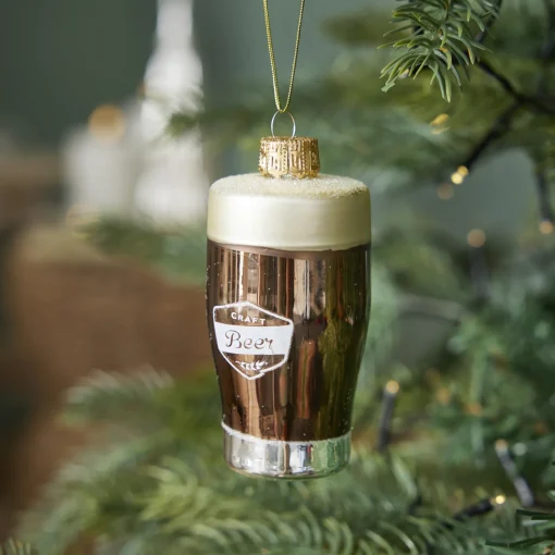 NANU-NANA Weihnachtsbaumschmuck*Anhänger Fancy, Bunt, Craftbeer/braun, 10 Cm