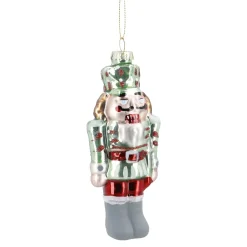 NANU-NANA Weihnachtsbaumschmuck*Anhänger Fancy, Bunt, Nussknacker/grün, 14 Cm