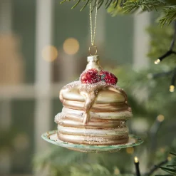 NANU-NANA Weihnachtsbaumschmuck*Anhänger Fancy, Bunt, Pfannkuchenteller, 9 Cm