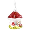 NANU-NANA Weihnachtsbaumschmuck*Anhänger Fancy, Bunt, Pilz-Haus, 7.5 Cm