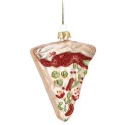 NANU-NANA Weihnachtsbaumschmuck*Anhänger Fancy, Bunt, Pizzastück, 11 Cm
