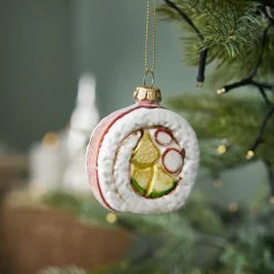 NANU-NANA Shop The Geschenk|Weihnachtsbaumschmuck*Anhänger Fancy, Bunt, Sushirolle, 7.5 Cm