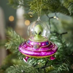 NANU-NANA Weihnachtsbaumschmuck|Weihnachten*Anhänger Fancy, Deluxe, Alien/Ufo