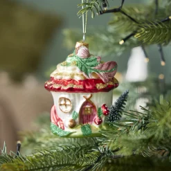 NANU-NANA Weihnachtsbaumschmuck|Weihnachten*Anhänger Fancy, Deluxe, Märchenwald-Haus