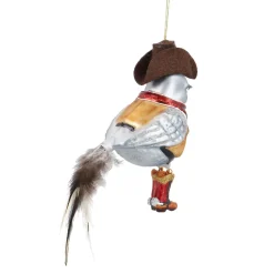 NANU-NANA Weihnachten|Weihnachtsbaumschmuck*Anhänger Fancy, Deluxe, Vogel/Cowboy