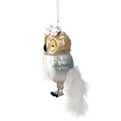 NANU-NANA Weihnachtsbaumschmuck*Anhänger Fancy, Edel, Eulendame, 13 Cm