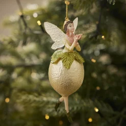 NANU-NANA Weihnachtsbaumschmuck|Weihnachten*Anhänger Fancy, Excellent, Fee/Zitrone