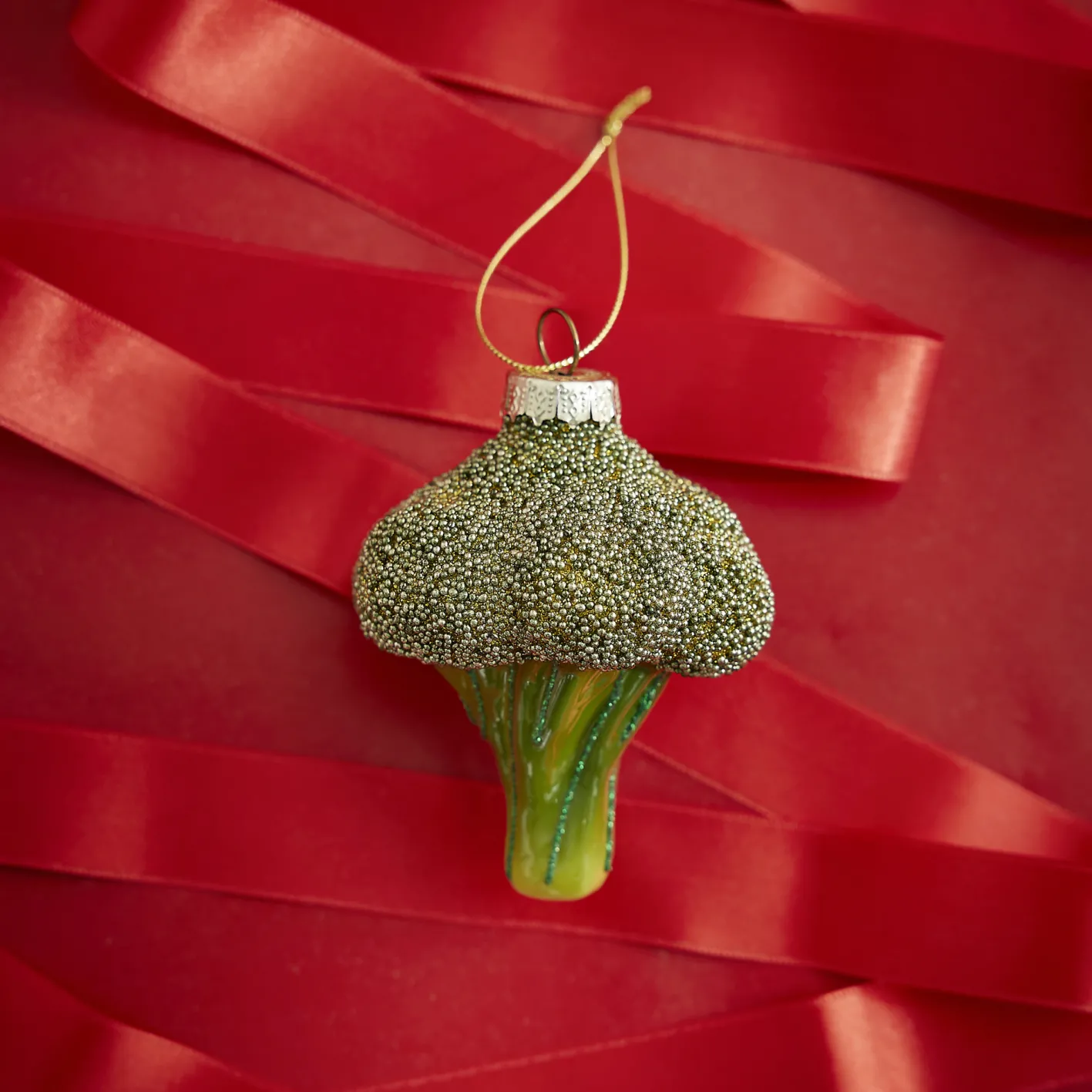 NANU-NANA Weihnachtsbaumschmuck*Anhänger Fancy, Klein, Brokkoli/grün