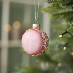 NANU-NANA Weihnachtsbaumschmuck*Anhänger Fancy, Klein, Macaron/rosa