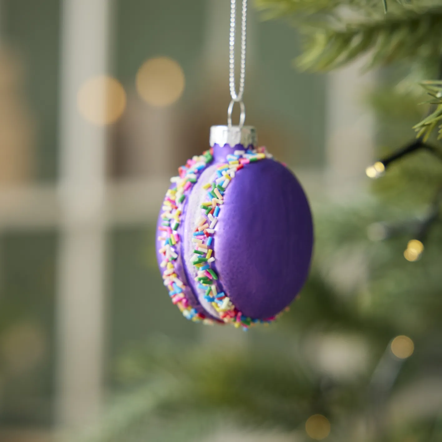 NANU-NANA Weihnachtsbaumschmuck*Anhänger Fancy, Klein, Macaron/lila
