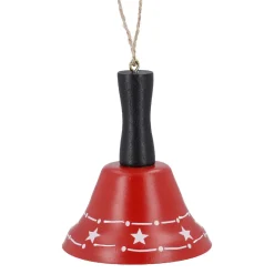 NANU-NANA Weihnachtsbaumschmuck|Weihnachten*Anhänger Glöckchen, Rot, 6.5 X 7.5 Cm