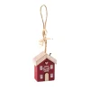 NANU-NANA Shop The Look Xmas|Weihnachtsbaumschmuck*Anhänger Haus Mit Spruch, Rot, 6 Cm