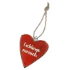 NANU-NANA Deko-Anhänger|Frühlingsdeko*Anhänger Herz, Lieblingsmensch/rot, 7.5 Cm