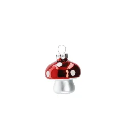 NANU-NANA Weihnachtsbaumschmuck|Adventskränze & Zubehör*Anhänger Minipilz, Rot, 4,5 Cm