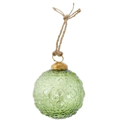 NANU-NANA Weihnachtsbaumschmuck*Anhänger Ornament, Kugel/grün, 7 Cm