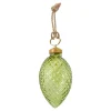 NANU-NANA Weihnachtsbaumschmuck*Anhänger Ornament, Zapfen/grün, 9 Cm