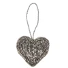NANU-NANA Weihnachtsbaumschmuck*Anhänger Perlen, Herz/silber, 5.5 Cm