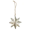 NANU-NANA Deko-Anhänger|Weihnachtsbaumschmuck*Anhänger Stern, Silber, 10.5 Cm