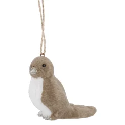 NANU-NANA Weihnachtsbaumschmuck|Weihnachten*Anhänger Vogel, Dunkelbraun/rechts, 8.5 Cm