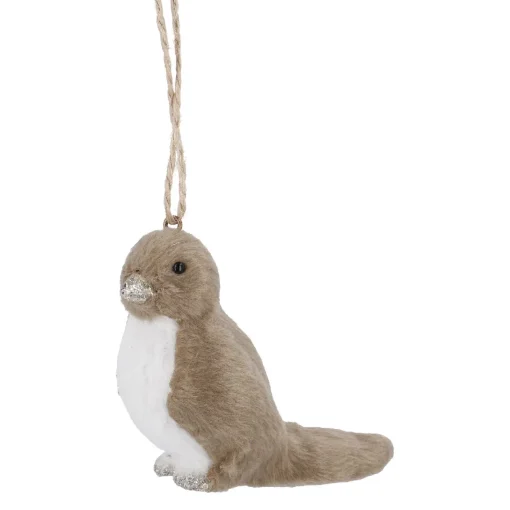 NANU-NANA Weihnachtsbaumschmuck|Weihnachten*Anhänger Vogel, Dunkelbraun/rechts, 8.5 Cm