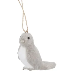 NANU-NANA Weihnachtsbaumschmuck|Weihnachten*Anhänger Vogel, Grau/rechts, 8.5 Cm