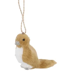NANU-NANA Weihnachtsbaumschmuck|Weihnachten*Anhänger Vogel, Hellbraun/rechts, 8.5 Cm