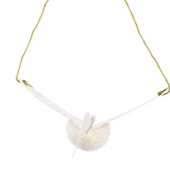 NANU-NANA Deko-Anhänger|Frühlingsdeko*Anhänger Vogel, Offwhite, 12 Cm