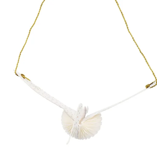 NANU-NANA Deko-Anhänger|Frühlingsdeko*Anhänger Vogel, Offwhite, 12 Cm