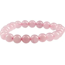 NANU-NANA Fashion*Armband Edelstein-Energie, Rosenquarz/rosa