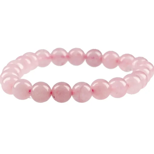 NANU-NANA Fashion*Armband Edelstein-Energie, Rosenquarz/rosa