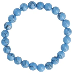 NANU-NANA Geschenkideen|Fashion*Armband Edelstein-Energie, Howlite/blau