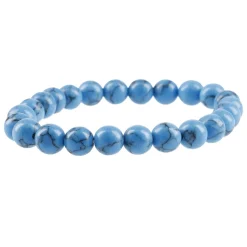 NANU-NANA Geschenkideen|Fashion*Armband Edelstein-Energie, Howlite/blau