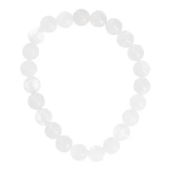 NANU-NANA Fashion*Armband Edelstein-Energie, Rockquarz/weiß
