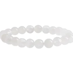 NANU-NANA Fashion*Armband Edelstein-Energie, Rockquarz/weiß