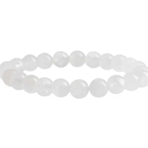 NANU-NANA Fashion*Armband Edelstein-Energie, Rockquarz/weiß