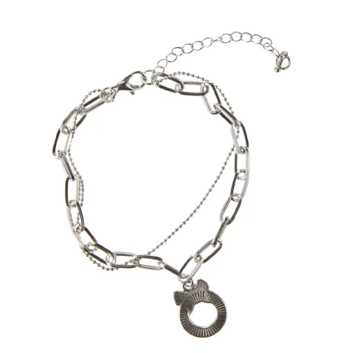 NANU-NANA Weihnachtsoutfit|Adventskalender*Armband Weihnachten, Charms Kranz, Silber