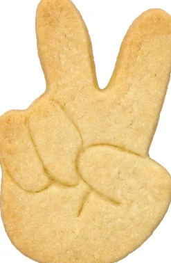 NANU-NANA Weihnachtsbäckerei*Ausstechform Peace, 7 Cm