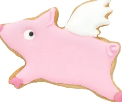 NANU-NANA Weihnachtsbäckerei*Ausstechform Schwein Mit Flügeln, 5 Cm
