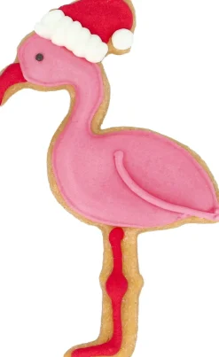 NANU-NANA Weihnachtsbäckerei*Ausstechform Weihnachts-Flamingo, 8 Cm