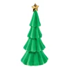 NANU-NANA Deko-Objekte|Weihnachtsdeko*Baum Flock, Grün/gold, 30 Cm