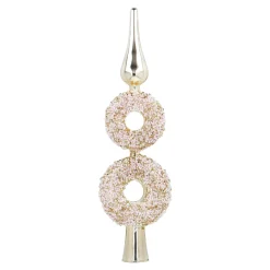 NANU-NANA Weihnachtsbaumschmuck*Baumspitze Fancy, Donuts/gold, 30 Cm