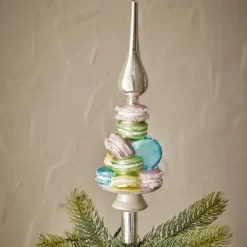 NANU-NANA Weihnachtsbaumschmuck*Baumspitze Fancy, Macarons/silber, 30 Cm