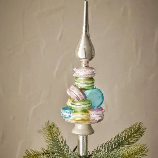 NANU-NANA Weihnachtsbaumschmuck*Baumspitze Fancy, Macarons/silber, 30 Cm